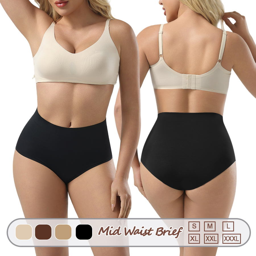 Wholesale 1171 Women's Invisible Mid Waist Shaping Brief