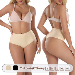 Großhandel 3173 Unsichtbarer Damen-Miederbody mit doppelter Schicht und mittlerer Taille