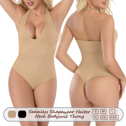 Großhandel A1021 Nahtloser Damen Shapewear Neckholder Body String