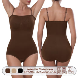 Wholesale A1011 Women's Seamless Shapewear Strapless Bodysuit Brief