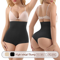 Wholesale 3373 Women's Invisible Double Layers Shapewear High Waist Thong
