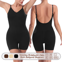 Großhandel A1005 Nahtloser Damen Shapewear Bodysuit mit offenem Rücken Boyshort