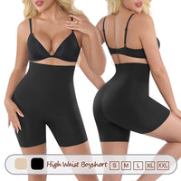 Wholesale 3363 Women's Invisible Double Layers Shapewear High Waist Boyshort