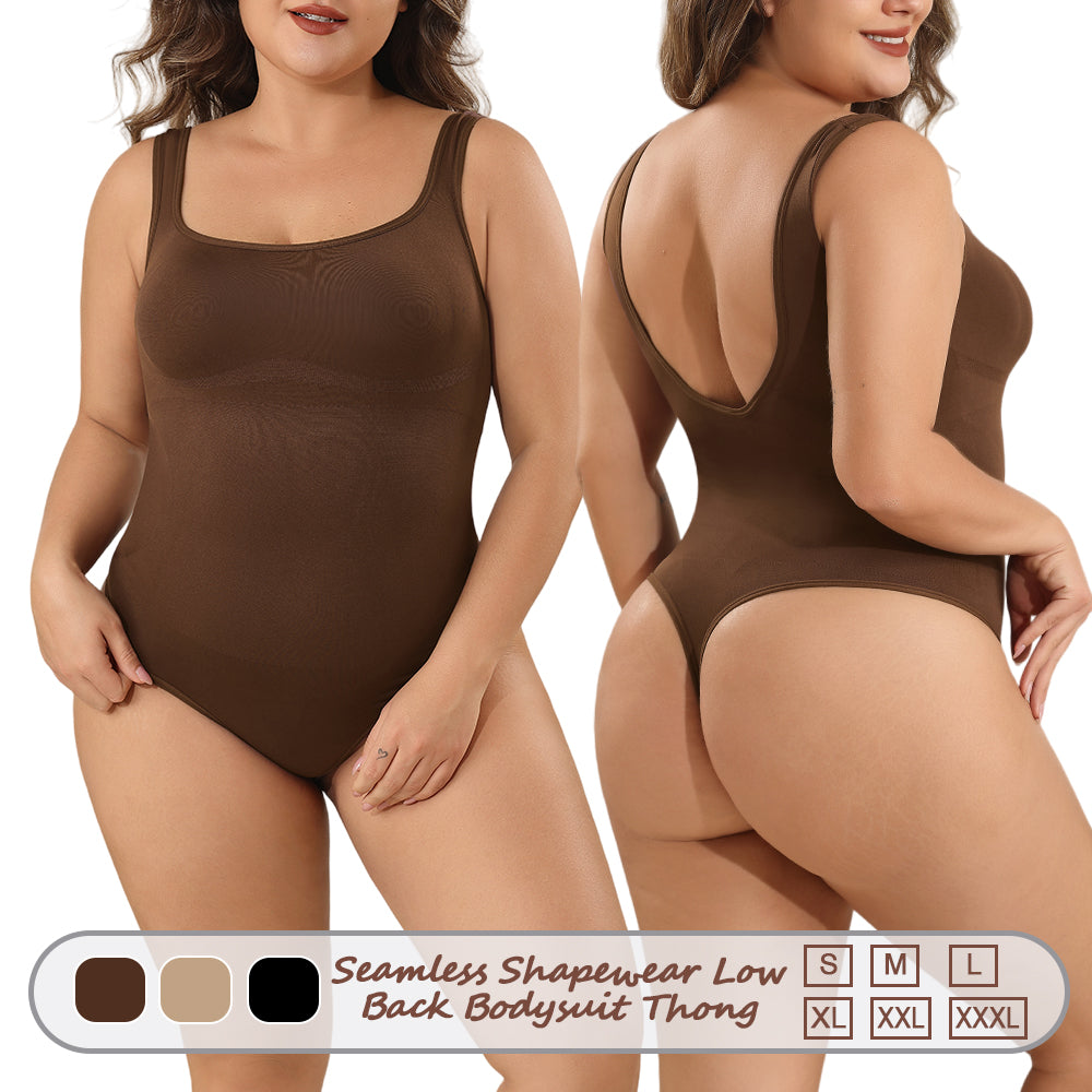 Wholesale A1017  Women's Seamless Shapewear Low Back Bodysuit Thong