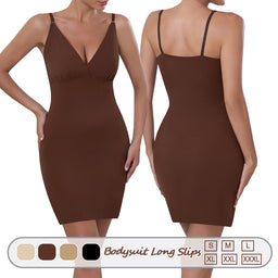 Wholesale 1330 Women's Invisible Shaping Bodysuit Long Slips