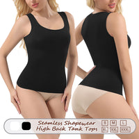 Großhandel A1027 Nahtlose Damen-Shapewear Tanktops mit hohem Rücken