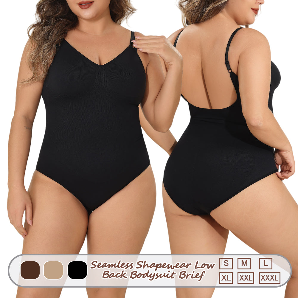 Wholesale A1016  Women's Seamless Shapewear Low Back Bodysuit Brief