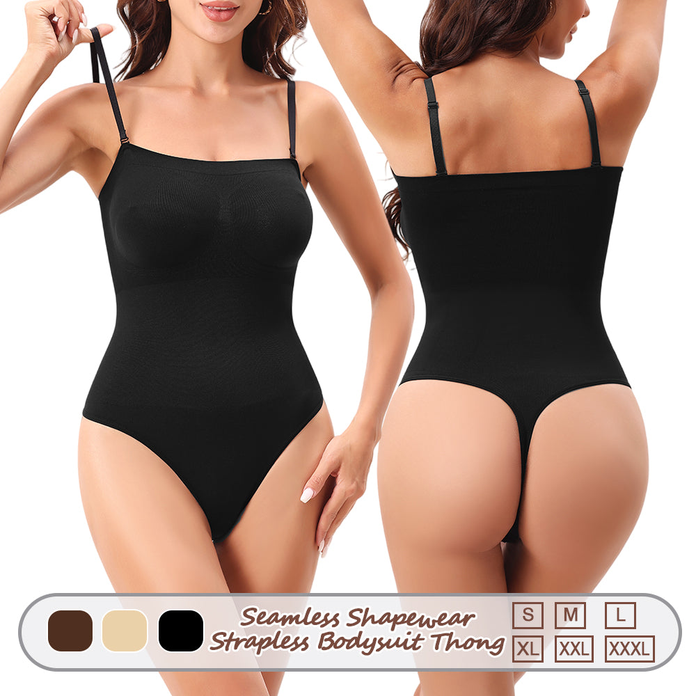 Wholesale A1010 Women's Seamless Shapewear Strapless Bodysuit Thong