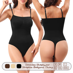 Wholesale A1010 Women's Seamless Shapewear Strapless Bodysuit Thong