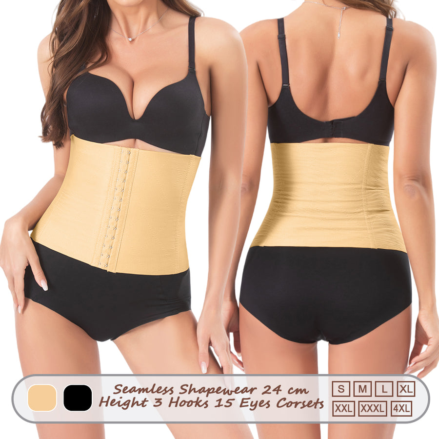 Großhandel 888 Nahtlose Damen-Shapewear 24 cm hoch 3 Haken 15 Ösen Korsetts