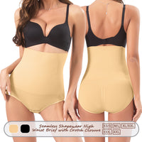 Großhandel 107 (665) Nahtloser Damen Shapewear High Waist Slip mit Schrittverschluss