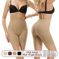 Großhandel 1362 Damen unsichtbare Shorts mit mittlerer Taille und halbem Oberschenkel