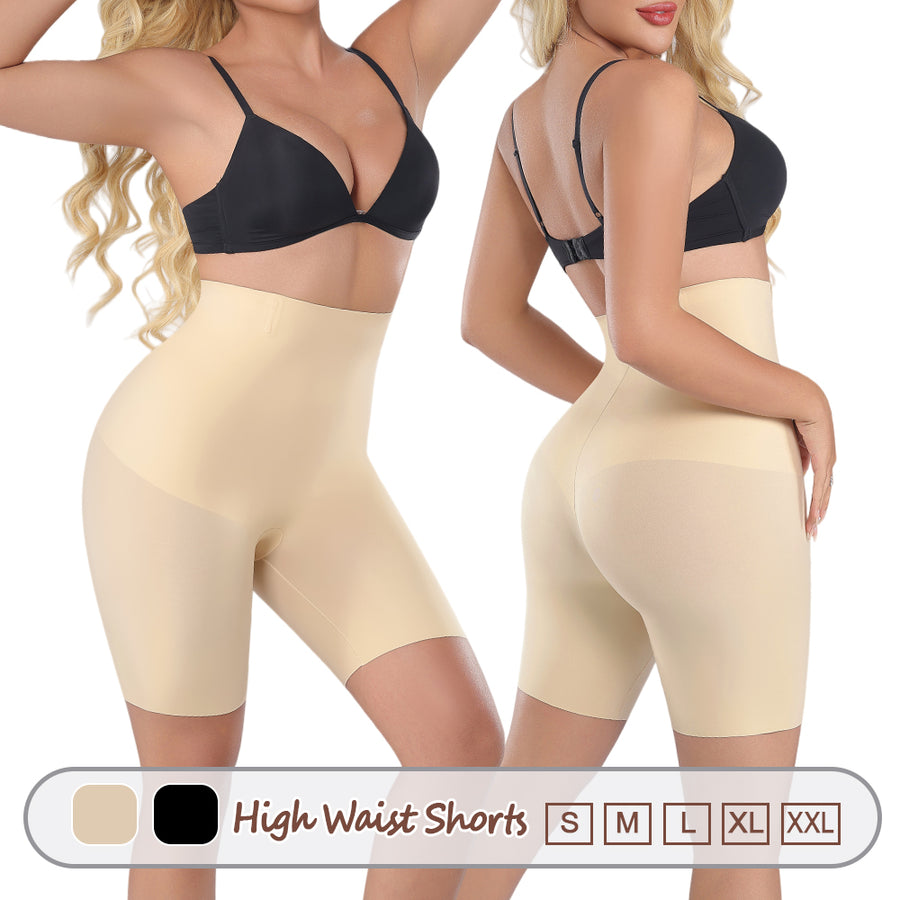 Großhandel 3361 Damen unsichtbare doppellagige Shapewear High Waist Shorts