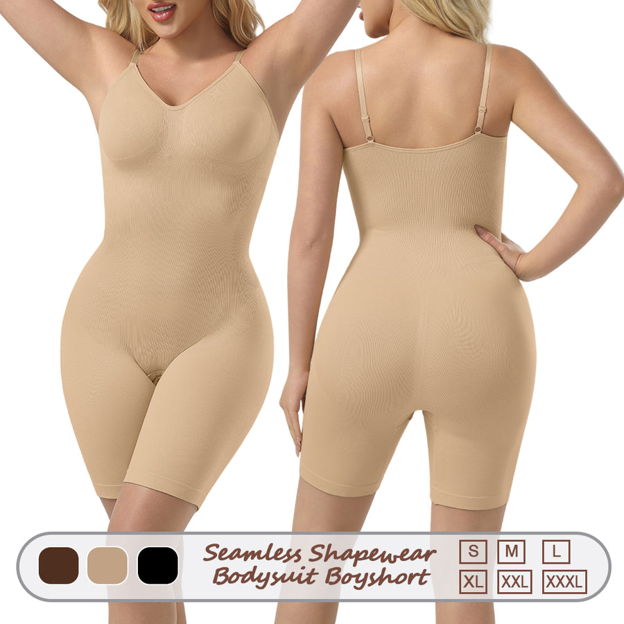 Großhandel A1030 Nahtloser Shapewear-Body für Damen mit Boyshort-Schnitt