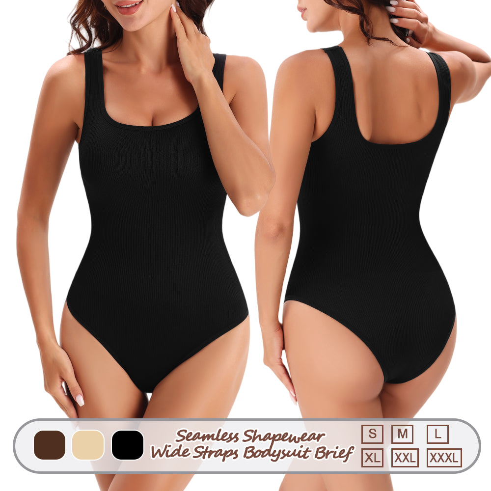 Wholesale A1008  Women's Seamless Shapewear Wide Straps Bodysuit Brief