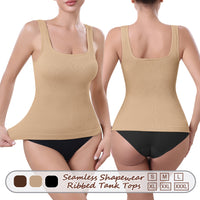 Großhandel A1000 Damen Nahtlose Shapewear Gerippte Tank Tops