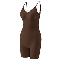 Großhandel A1005 Nahtloser Damen Shapewear Bodysuit mit offenem Rücken Boyshort
