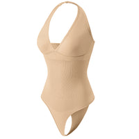 Wholesale A1021  Women's Seamless Shapewear Halter Neck Bodysuit Thong