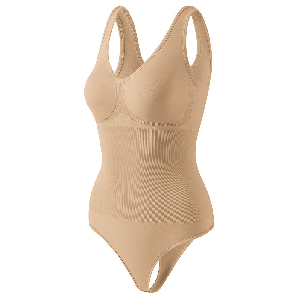 Wholesale A1019  Women's Seamless Shapewear Wide Straps Bodysuit Thong