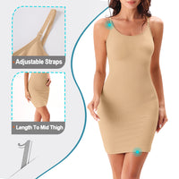 Wholesale A1009  Women's Seamless Shapewear Long Slips