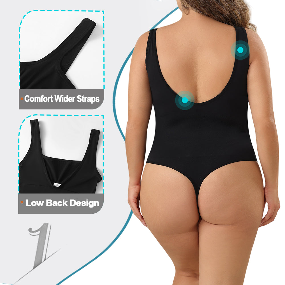 Wholesale A1017  Women's Seamless Shapewear Low Back Bodysuit Thong