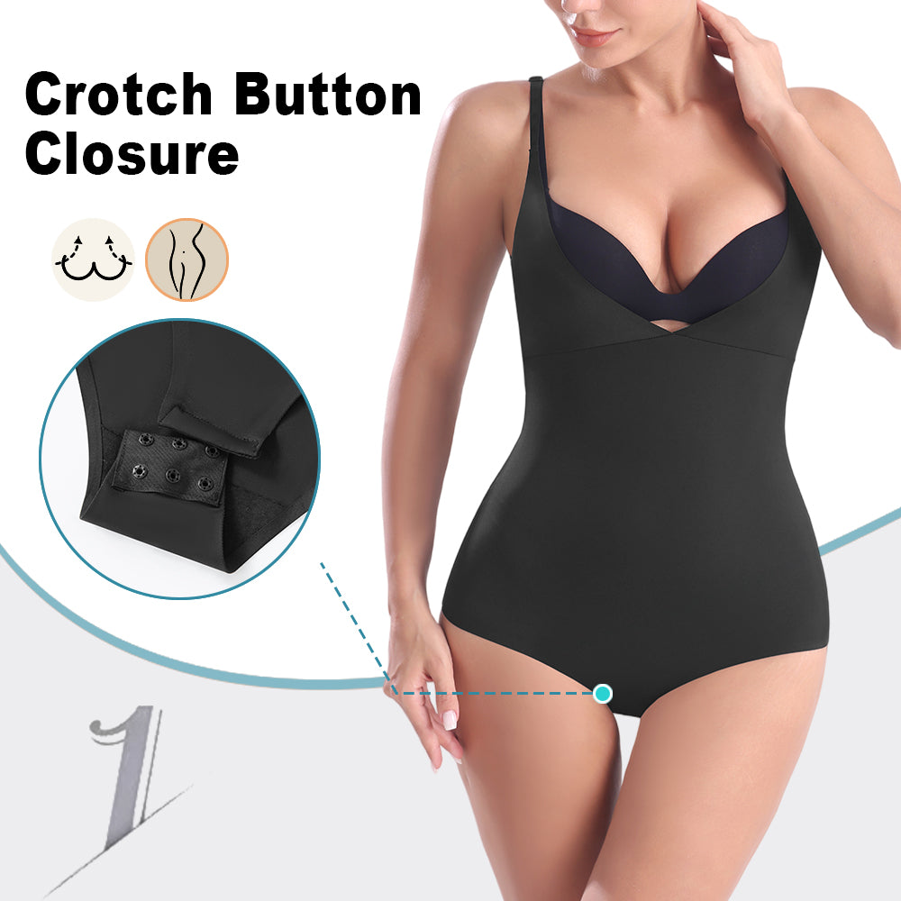 Großhandel 31065 Unsichtbarer Damen-Shapewear-Body mit offenem Busen
