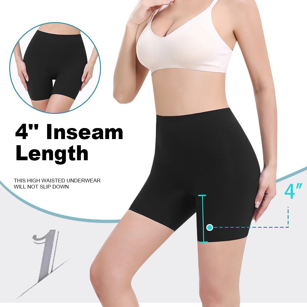 Wholesale 3362 Women's Invisible Double Layers Shapewear Mid Waist Boyshort