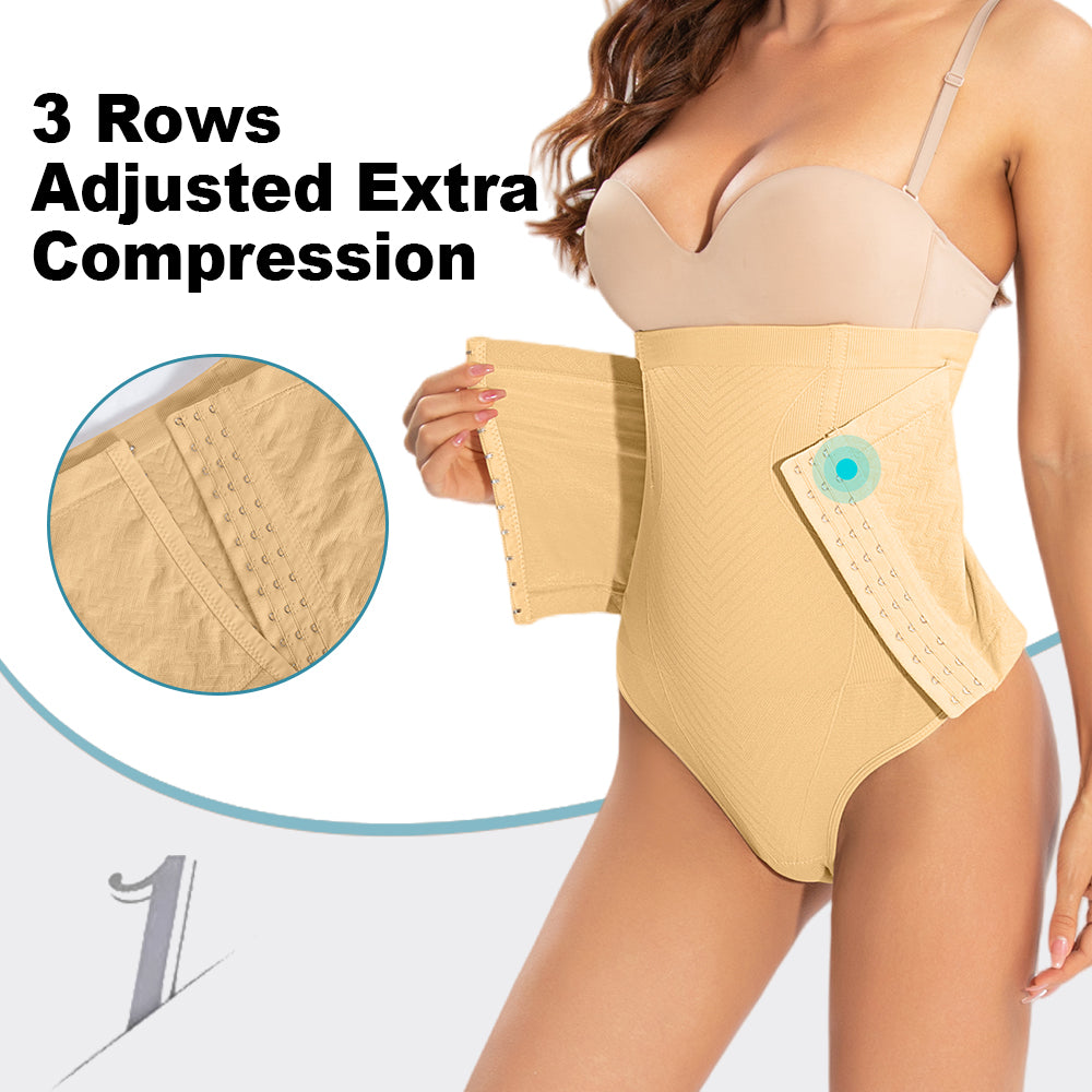 Wholesale 6751 Women's Seamless Shapewear High Waist Thong with Adjusted Compression