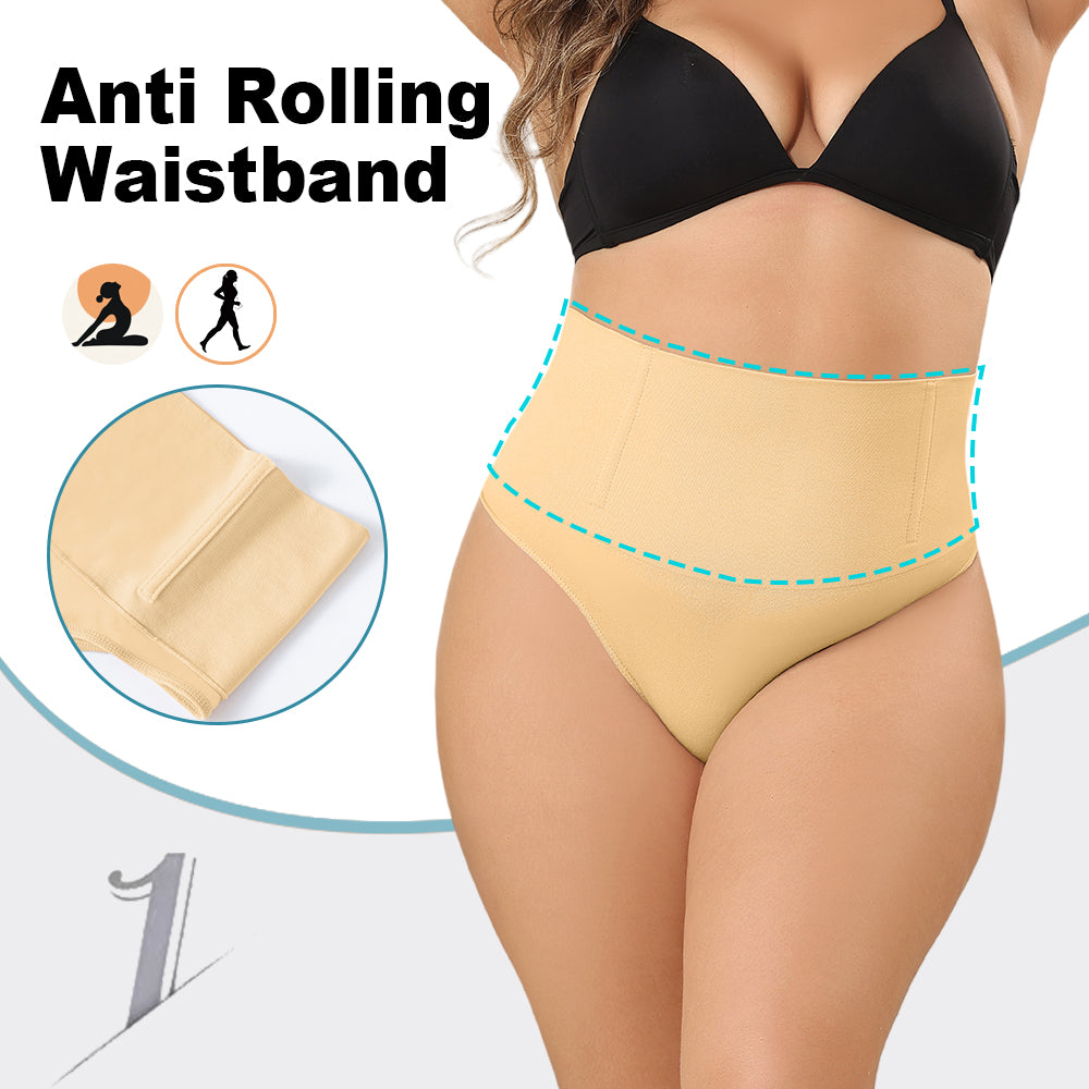 Wholesale SH0014 Women's Seamless Shapewear Mid Waist Thong