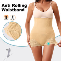 Wholesale SH0006  Women's Seamless Shapewear High Waist Brief with Lace at Legs