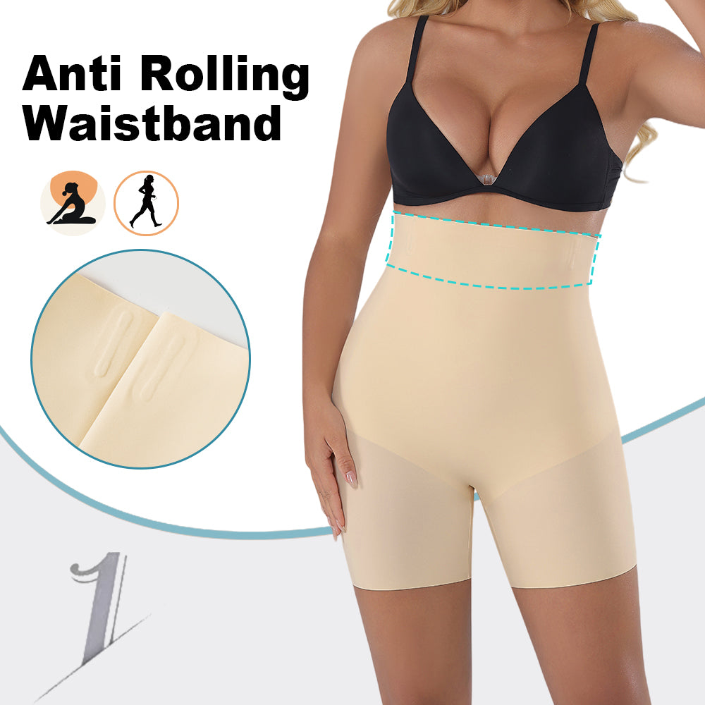 Wholesale 3363 Women's Invisible Double Layers Shapewear High Waist Boyshort