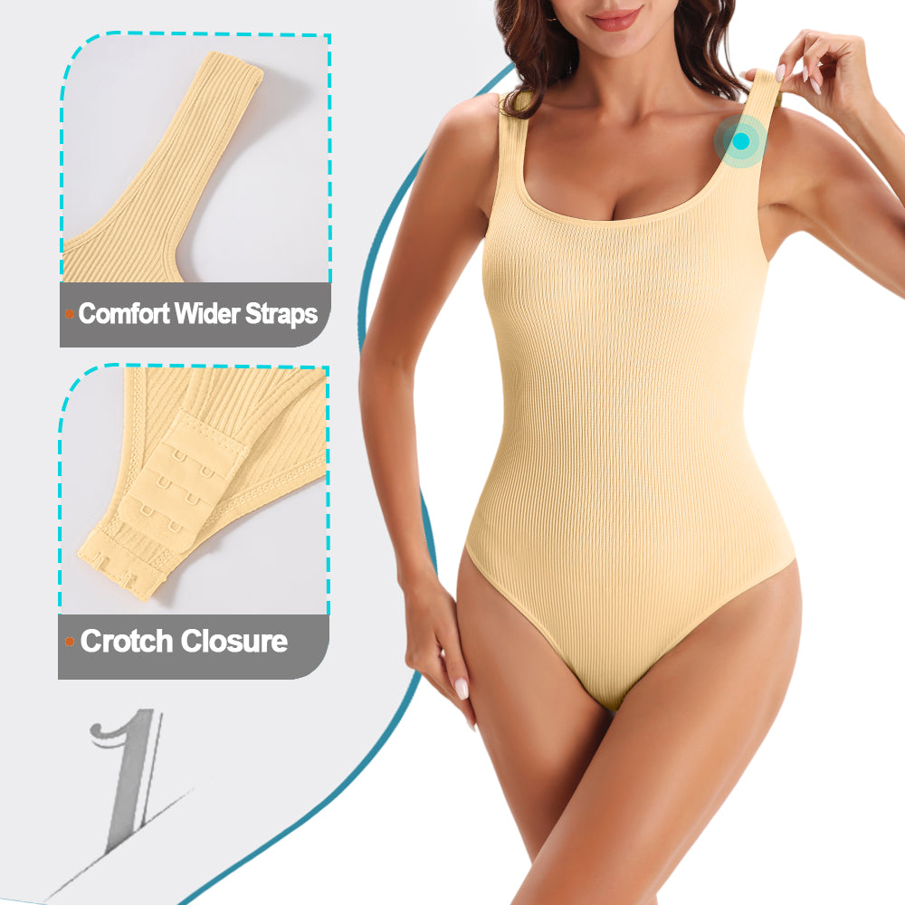 Wholesale A1008  Women's Seamless Shapewear Wide Straps Bodysuit Brief
