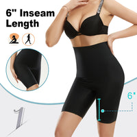 Großhandel 1363 Damen unsichtbare High-Waist-Shorts, mittellang