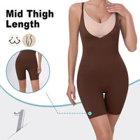 Großhandel 31067 Unsichtbarer figurformender Bodysuit-Shorts für Damen mit offener Brust