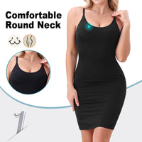 Wholesale 1342 Women's Invisible Round Neck Long Slip