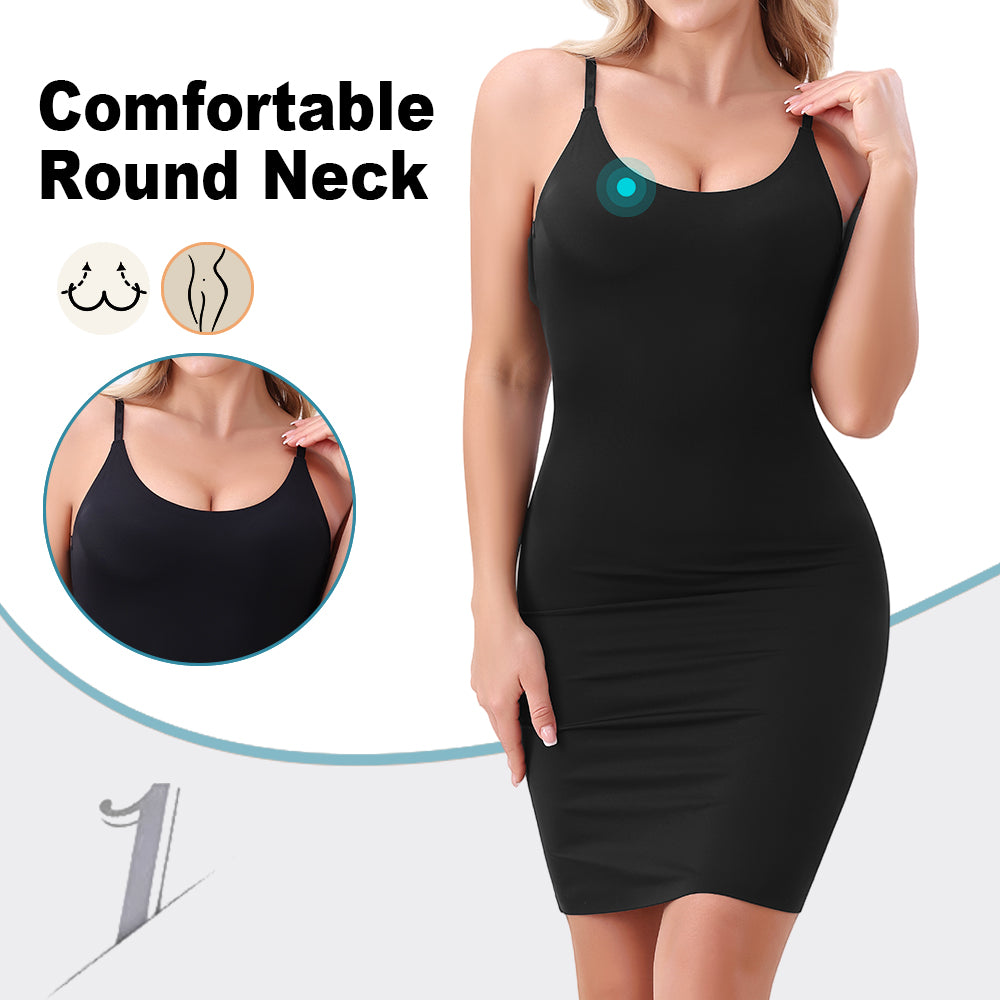 Wholesale 1342 Women's Invisible Round Neck Long Slip