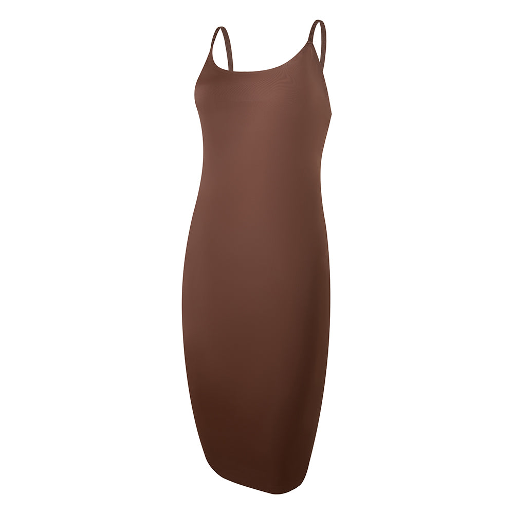 Wholesale 1342 Women's Invisible Round Neck Long Slip