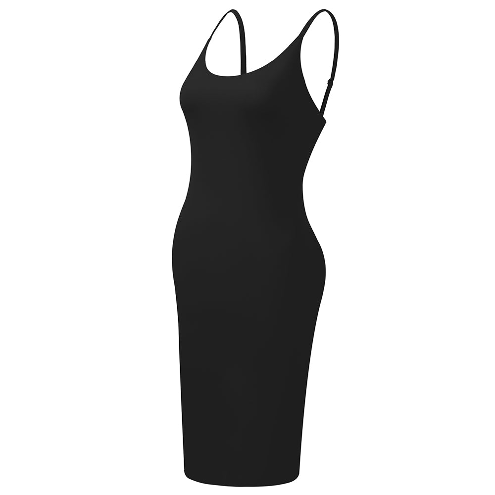 Wholesale 1342 Women's Invisible Round Neck Long Slip