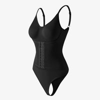 Großhandel A1029 Nahtloser figurformender Damen-Body mit doppelter Kompression und String-Tanga