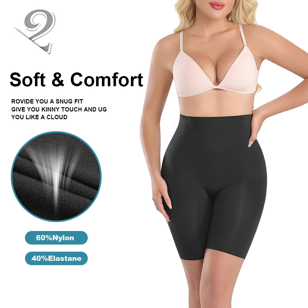 Wholesale 3361 Women's Invisible Double Layers Shapewear High Waist Shorts