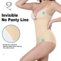 Großhandel 31065 Unsichtbarer Damen-Shapewear-Body mit offenem Busen
