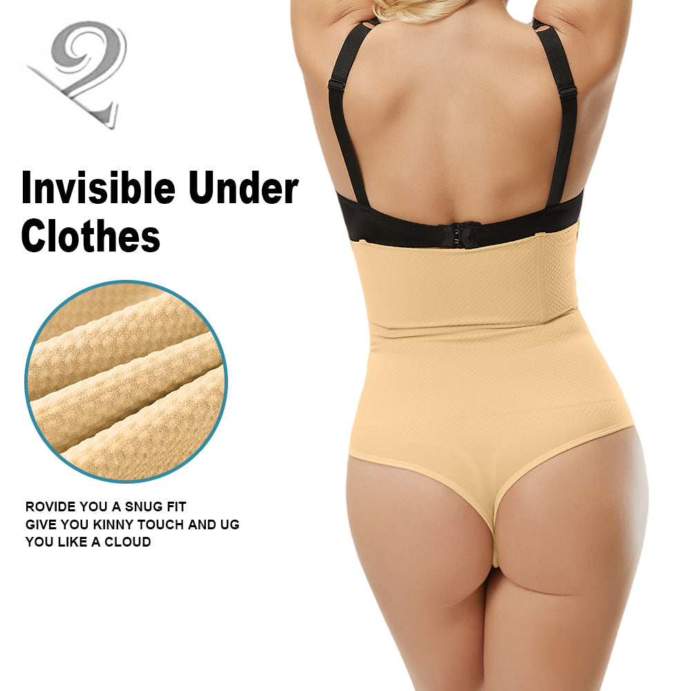 Großhandel 6851 Nahtloser Damen-Shapewear-High-Waist-Tanga mit angepasster Kompression