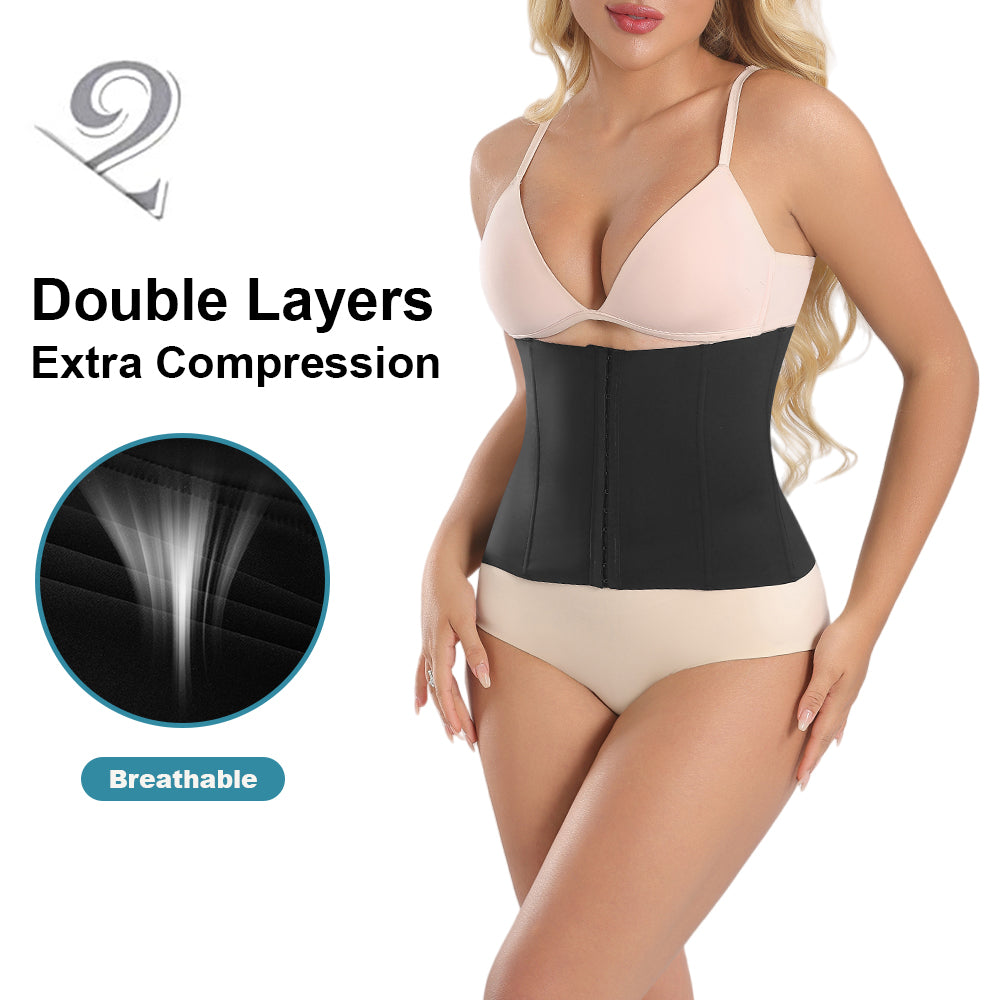 Wholesale 3180 Women's Invisible Double Layers Shapewear Waist Trainer