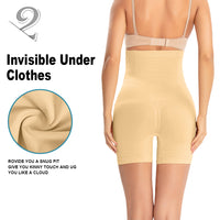 Wholesale 676 Women's Seamless Shapewear High Waist Boyshort with Adjusted Compression