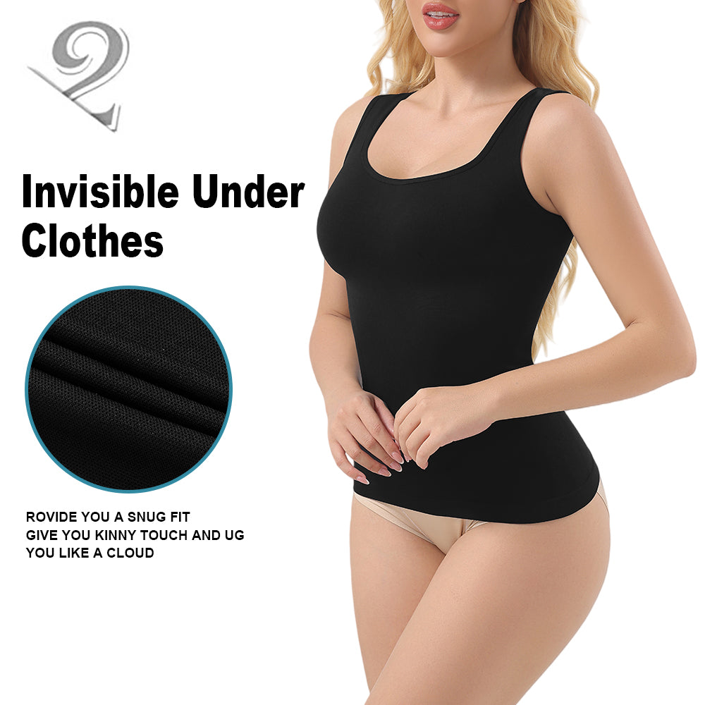 Großhandel A1027 Nahtlose Damen-Shapewear Tanktops mit hohem Rücken