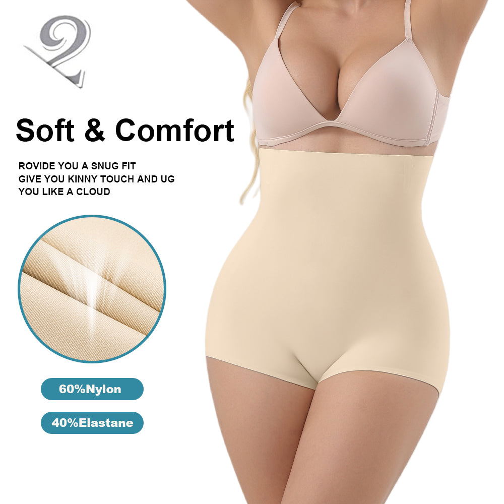 Wholesale 3370 Women's Invisible Double Layers Shapewear High Waist Brief