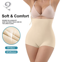 Wholesale 3370 Women's Invisible Double Layers Shapewear High Waist Brief