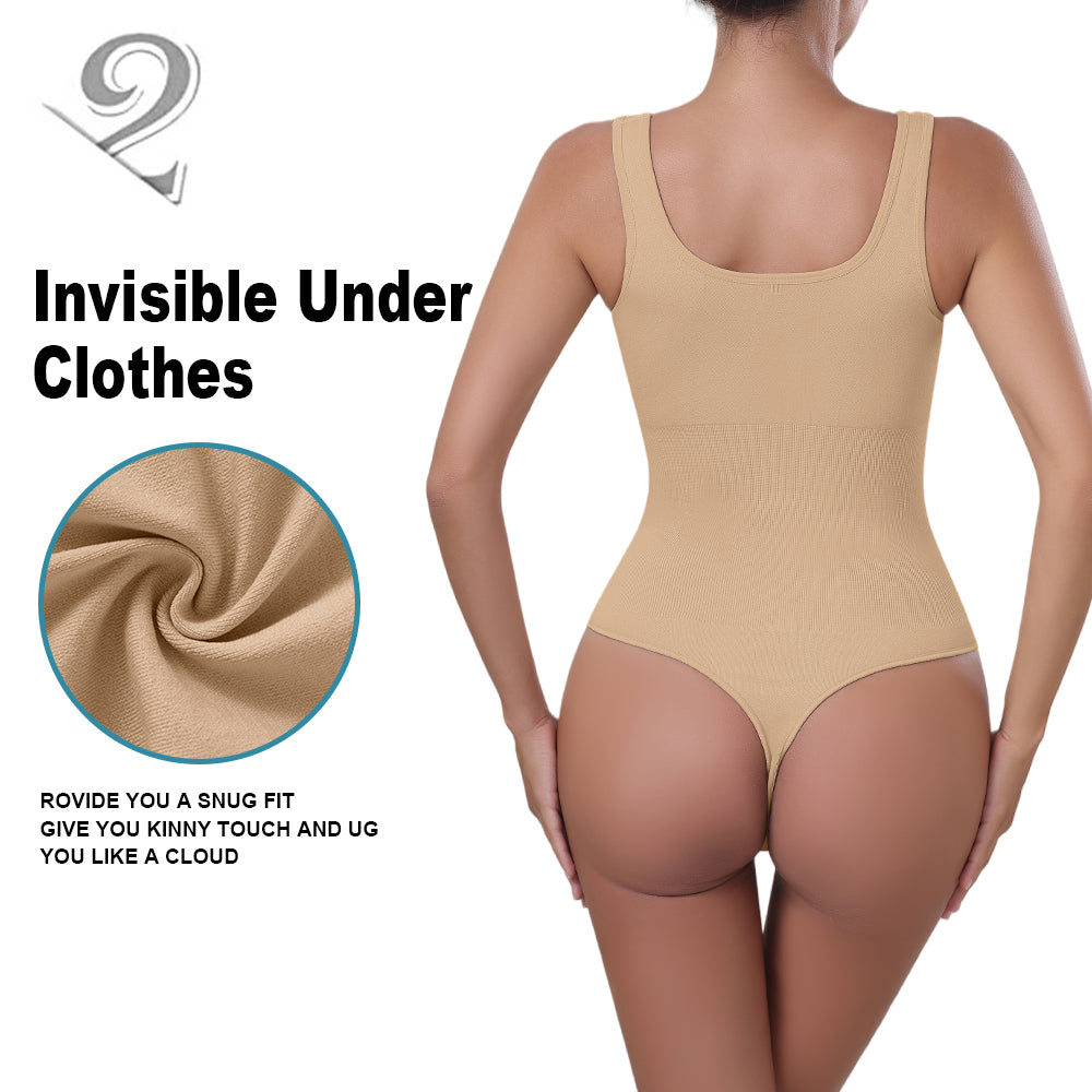 Wholesale A1019  Women's Seamless Shapewear Wide Straps Bodysuit Thong