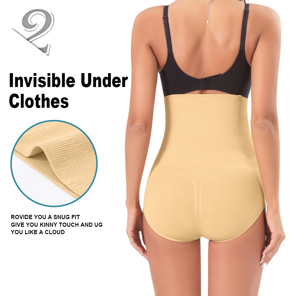 Großhandel 107 (665) Nahtloser Damen Shapewear High Waist Slip mit Schrittverschluss
