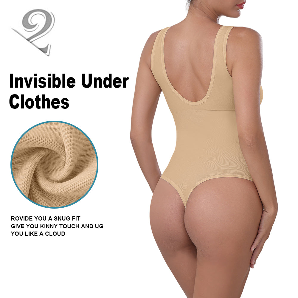 Wholesale A1020  Women's Seamless Shapewear Turtle Neck Bodysuit Thong